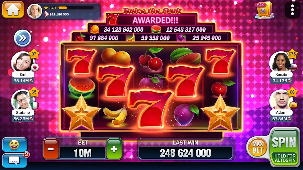 Rodadas grátis em uma máquina de slot no aplicativo 539 bet, com moedas douradas